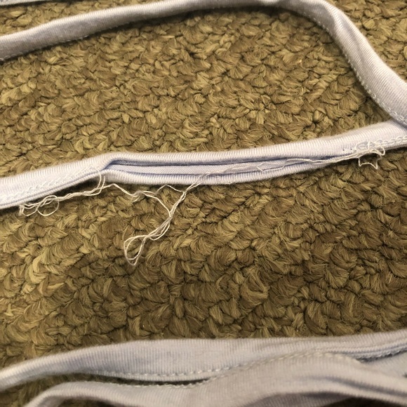 Light blue wrap tie crop tee - Picture 3 of 4